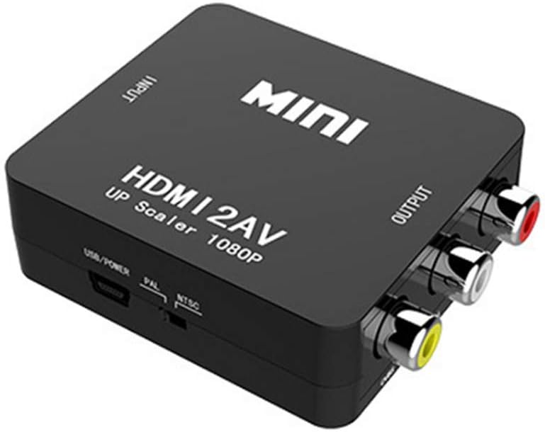 HDMI to RCA 変換コンバーター HDMI to AV コンポジット HDMIからアナログに変換アダプタ 1080P 音声出力可 USB給電 Xbox PS4 PS3 カーナビなど対応 3色ケーブル アナログ 1