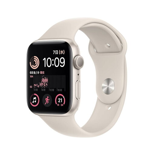 【整備済み品】 Apple Watch SE 第2世代 (GPSモデル) - 44mm スターライトアルミニウムケースとスターライトスポーツバンド (整備済み品) 【整備済み品】 Apple Watch SE 第2世代 (GPSモデル) - 44mm スターライトアルミニウムケースとスターライトスポーツバンド (整備済み品)