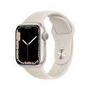 【整備済み品】Apple Watch Series 7 (GPSモデル) - 41mm スターライトアルミニウムケースとスターライトスポーツバンド