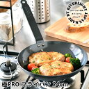 【6月5日はP最大10倍祭】【レビュー特典付】鉄 フライパン ih リバーライト 24cm 【オフィシャルショップ限定】 極PRO 極プロ IH対応 日本製 オ...