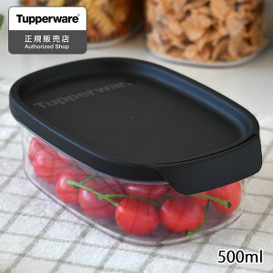 【3月1日はほぼ全品P10倍！】保存容器 密閉 タッパーウェア ウルトラクリア コンテナー 500ml Tupperware プラスチック 密封 食品 0.5L シンプル 丈夫 調味料 スパイス 乾物 おしゃれ キッチン 割れにくい ストック 10年保証 スタッキング