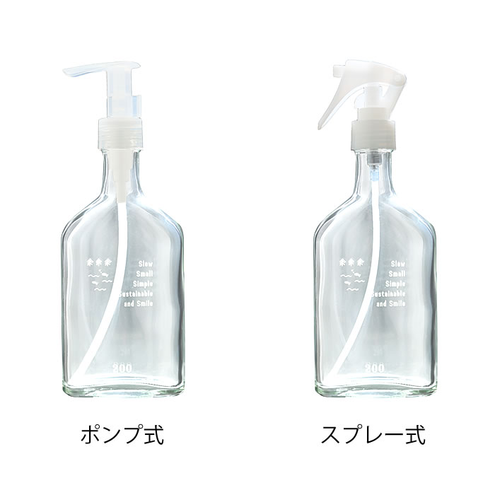 pleasant kitchen(プレザント)の洗剤 洗濯 海へ… Fukii 千年ボトル ポンプ式 千年ボトル スプレー式 詰替 ガラス瓶 詰め替え シンプル 多目的洗剤 液体 キッチン 日本製 空容器 食器洗い SDGS 掃除 窓 エコ｜アングル2