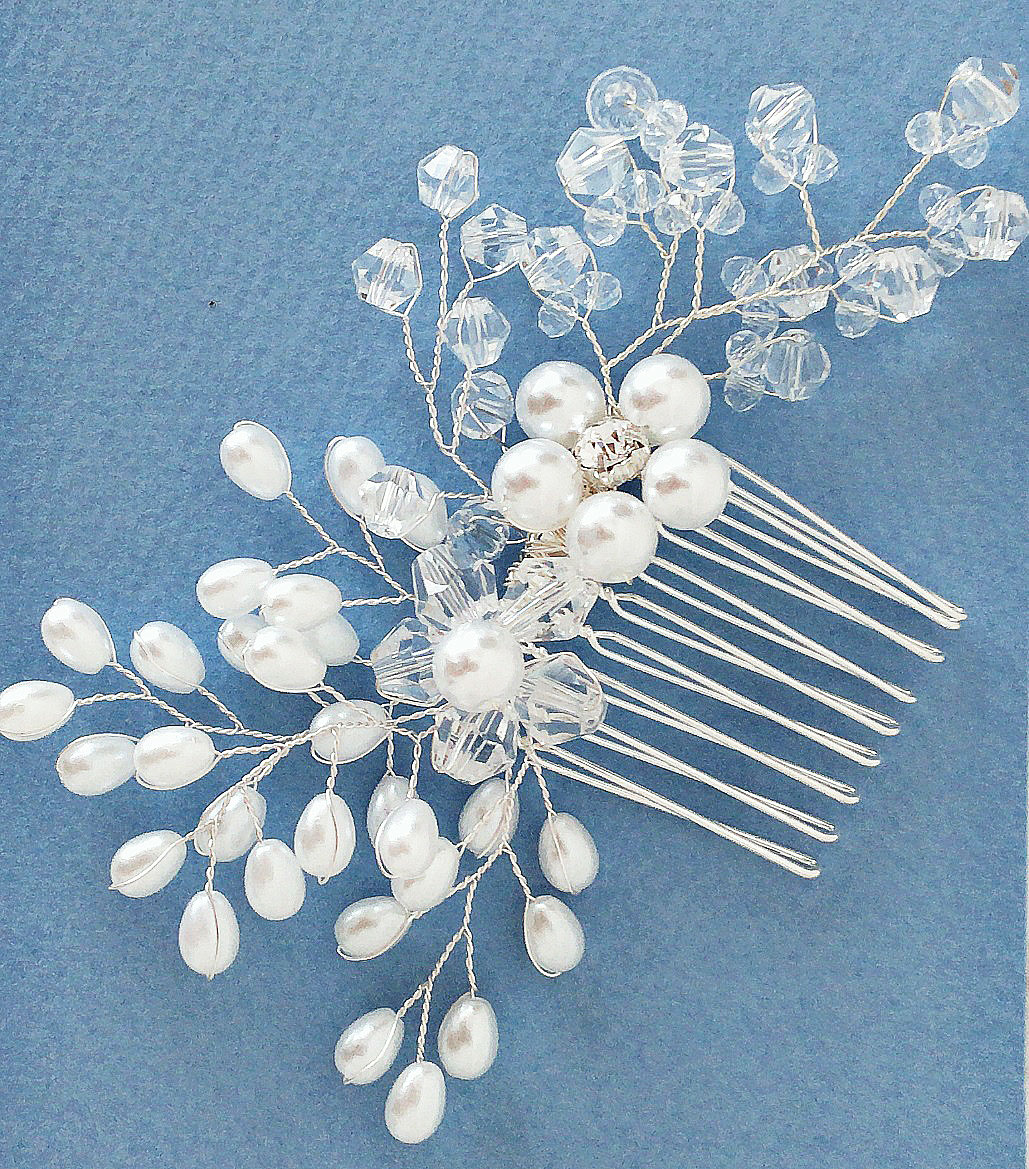 ★365日発送★ ヘアアクセサリー 謝恩会 コーム パール ヘアアクセ hair accessry ヘ...
