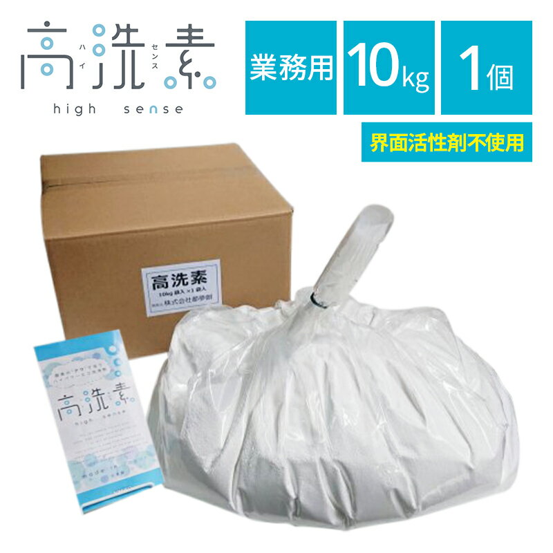 【P3倍 12/1 0:00～ 12/31 23:59】酸素で落とす安全な洗剤 高洗素 ハイセンス 業務用 10kg 家庭用洗剤 漂白剤 家庭用 掃除 漂白 脱脂 脱臭 除菌 安全 酸素 酸素系 家庭用 洗剤 洗濯 台所 キッチン まな板 食器 衣類 衣類用 過炭酸ナトリウム 送料無料