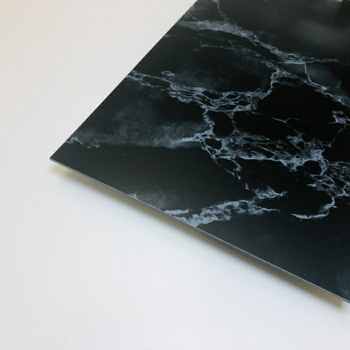 【片面】SP-8 大理石 黒【厚み】2ミリ 【サイズ】300x450mm /450x600mm /900x1800mmから選択 塩ビ板 大理石 黒 プラスチック 石目 棚 ラック 装飾 店舗備品 売場 インテリア リメイク 棚板 プレート