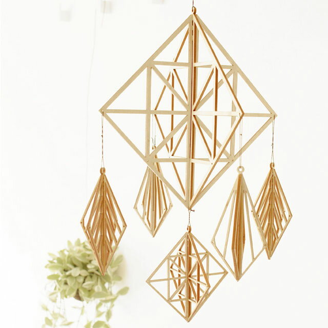 kito 白樺オーナメント ヒンメル モビール(スクエア L)北欧 雑貨 インテリア おしゃれ かわいい 新築 お祝い お返し クリスマス ギフト プレゼントのサムネイル