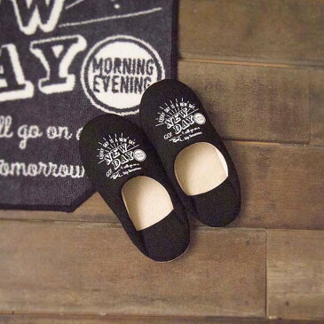 ヴィンテージ スリッパ ルームシューズ(A New Day)24cm トイレタリー用 Cozydoors ブルックリン おしゃれ かわいい カントリー 洗濯機OK