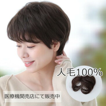 人毛 部分 ウィッグ 女性用 トップ かつら ヘアピース 部分ウィッグ 人毛ヘアピース 人毛100% 自然 ダークブラウン 部分かつら 部分ピース 脱毛 抗がん剤 薄げ隠し レディース 人気 ポイントウィッグ 頭頂部 前髪ウィッグ ウィッグ 円形脱毛症 脱毛帽子 医療ウィッグ TK702