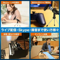 コンデンサーマイクiphoneマイク高音質スタンドマイクゲーム実況ps4生放送録音カラオケPCパソコンスマホPlaisiureux