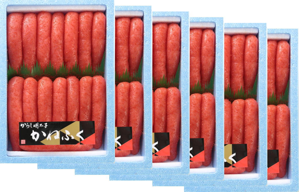 オープン記念 かねふく 辛子明太子　1kg×6 で6kg　2Lサイズ