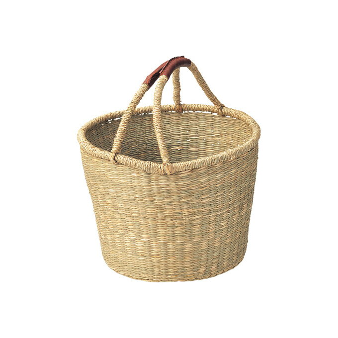 かご 籠 カゴ バスケット 店舗什器 買い物かご 買い物カゴ お買いものかご かごバッグ カゴバッグ 籠バッグ ピクニックバスケット 小物入れ おしゃれ かわいい 可愛い アジアン シンプル ナチュラル シーグラス 編み 丸型 ラウンド 深い 深型 かご
