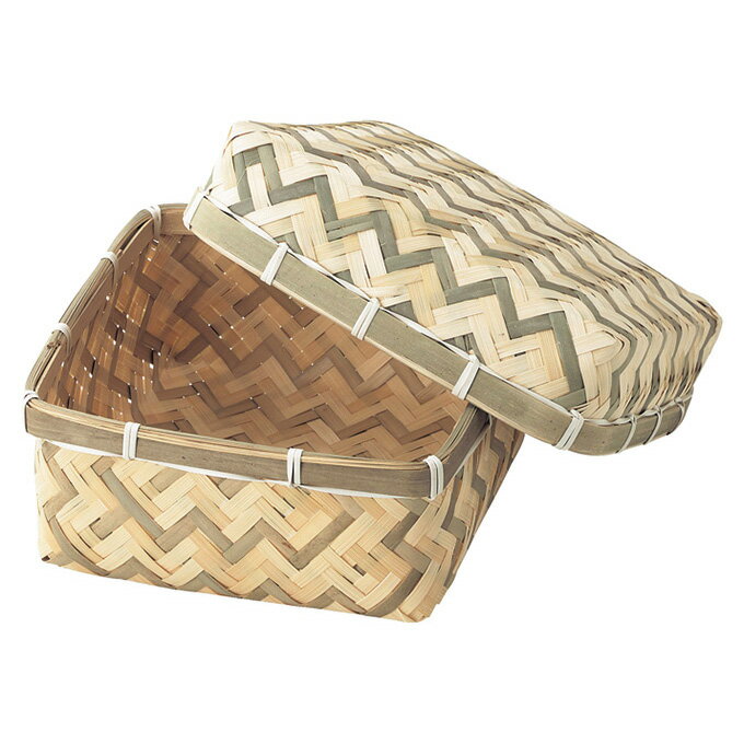 かご 籠 カゴ バスケット 店舗什器 小物入れ 小物収納ケース 収納ボックス 収納ケース おもちゃ箱 衣類収納 ペンたて ペンスタンド カトラリーケース ソーイングボックス 竹バスケット ソーイングバスケット おしゃれ かわいい 竹製 角型・スクエア かご