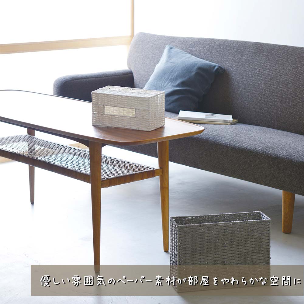 ペンスタンド付きティッシュケース ティッシュケース ティッシュカバー ティッシュケースカバー ペーパー ティッシュ入れ 収納付き 小物収納付き ペンスタンド付き ペン立て付き 卓上 机上 デスク周り リビング ダイニング キッチン 寝室 子供部屋 [2]