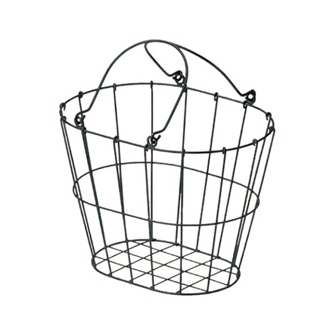 かご 籠 カゴ バスケット 店舗什器 小物入れ 小物収納ケース おしゃれ かわいい 可愛い アジアン シンプル ナチュラル 編み ワイヤー 丸型 ラウンド 楕円形 軽い 軽量 深い 深型 持ち手付き リビング 屋外 ダイニング お庭 ガーデン ベランダ 壁掛け かご