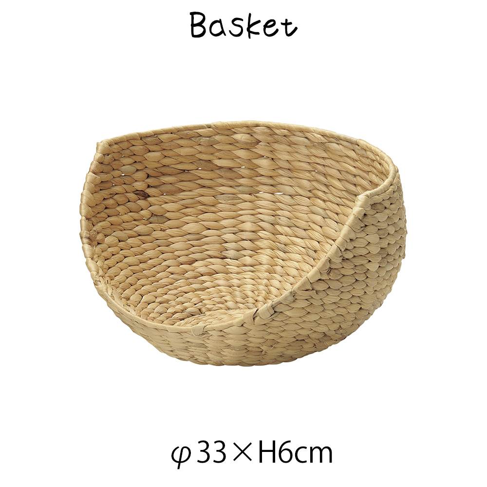 Rakuten - ウォーターヒヤシンス手付バスケット カゴ 籠 小物入れ ウォーターヒヤシンス 半円 オープン型 丸型 軽量 ディスプレイ用 店舗什器 店舗用 陳列 天然素材 ナチュラル シンプル アジアン おしゃれ 北欧 和風 パン屋 雑貨屋 レストラン カフェ 店 ハンドメイド