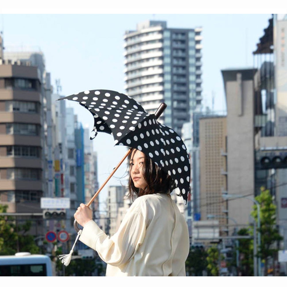 晴雨兼用日傘 DiCesare Designs Kabocha Punti LADIES デザイナーズブランド 傘 雨傘 かさ カサ おしゃれ 深張り ドーム型 デザイン 高級 上品 プレゼント ギフト 贈り物 長傘 日傘 日本製 国産 ハンドメイド 手作り 雨傘 長傘 傘 かさ カサ オシャレ 軽い