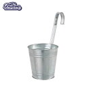 ガルバナイズド ハンギングポットカバー 15 GALVANIZED HANGING POT COVER 15 タフでクールなテクニシャン 鉢 植木鉢 ガーデニング 植木入れ ポットカバー プランターカバー フック付き ベランダ ガーデニング用品