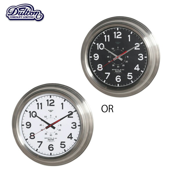 ウォールクロック(ブリストルS-40) WALLCLOCK(BRISTOLS-40)最上級に男性的なウォールクロックbk/wh