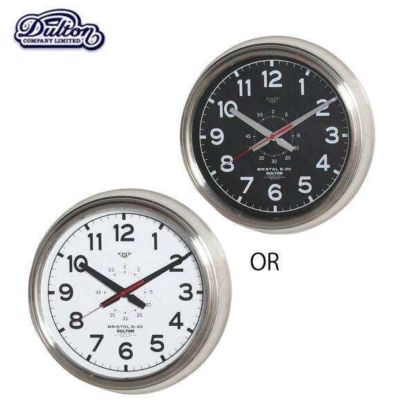 ウォールクロック(ブリストルS-30) WALLCLOCK(BRISTOLS-30)最上級に男性的なウォールクロックbk/wh