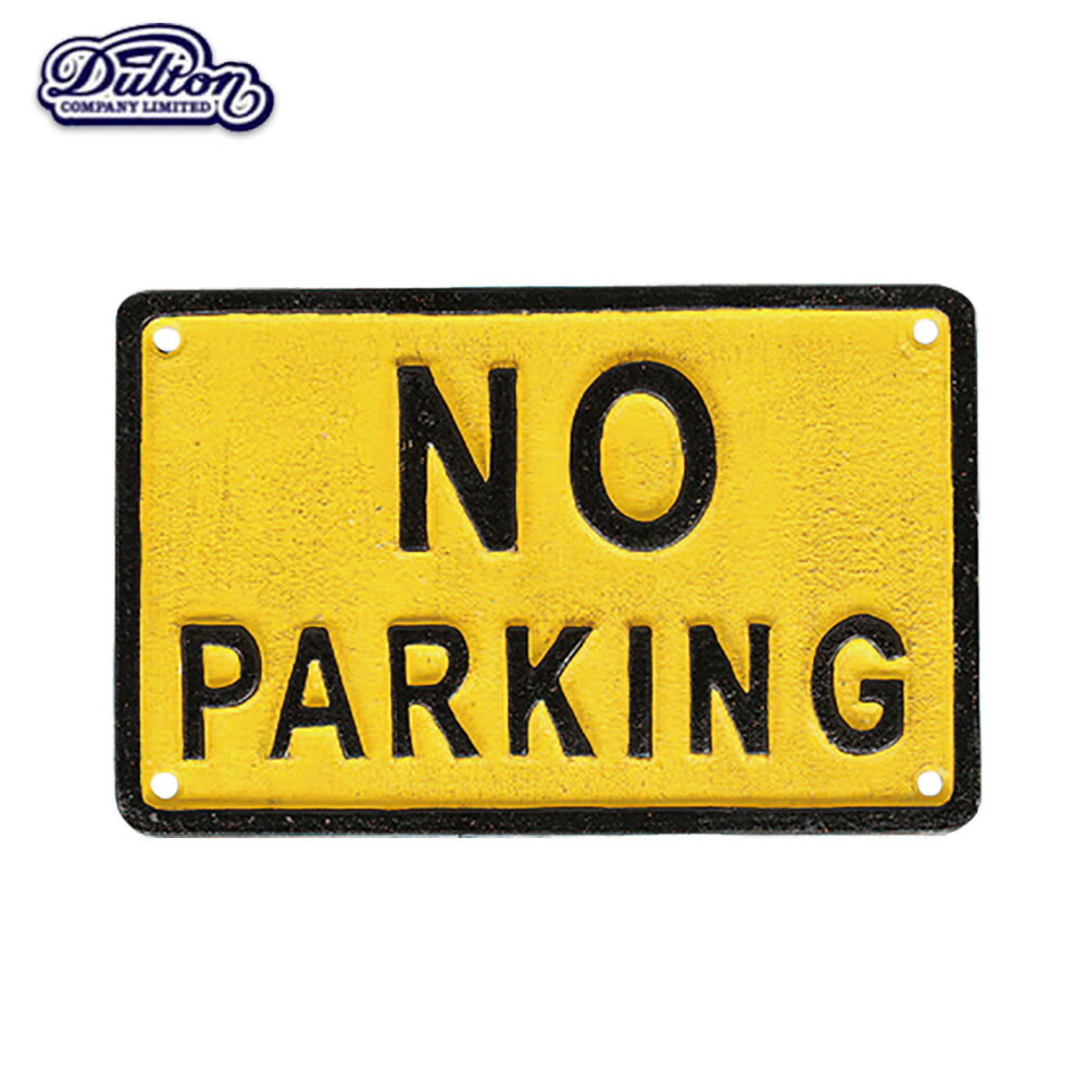アイアン サイン ノーパーキング IRON SIGN NO PARKING 素朴で歪なのがまた憎いスクエアサイン 駐車禁..