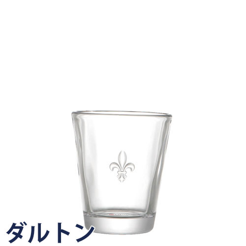 ダルトン 花瓶 DULTON ダルトン グラスカップ フルール・ド・リス GLASS CUP FLEUR DE LIS S315-21 グラス コップ タンブラー カップ 白ユリの紋章 アンティーク調 レトロ おしゃれ オシャレ お洒落 可愛い カワイイ 透明 かわいい クリア 花瓶としても インテリアとしても カフェ気分