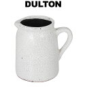 グレイズドジャグ WHITE ダルトン DULTON 花瓶 花びん ベース ジャグ 水差し ホワイト 白 テラコッタ おしゃれ シンプル ナチュラル 可愛い かわいい 小さい 小さめ コンパクト インテリア ディスプレイ プレゼント ギフト 誕生日プレゼント 誕生日祝い