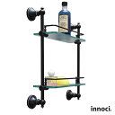 シェルフ innoci 棚 ラック ウォールシェルフ 壁掛け棚 壁飾り ランドリーラック 収納棚 真鍮 ブラック 黒 ブロンズ モノトーンカラー 洗面所 トイレ サニタリー収納 お風呂 バスルーム リビング おしゃれ お洒落 シンプル モダン スタイリッシュ シック