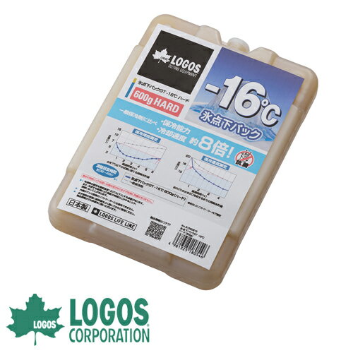 保冷剤 ロゴス LOGOS 『氷点下パックGT-16℃・ハード600g』 保冷材 保冷剤 保冷パック 蓄冷剤 蓄冷材 アイスパック 強力 長時間 氷点下 ジェル 600g 夏 海水浴 ソフトタイプ 保冷 お弁当 ランチ 弁当 スポーツ レジャー ハ 保冷剤