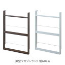 薄型マガジンラック 幅60cm マガジンシェルフ 薄型スリッパラック ブラウン スリム 北欧 壁 コンパクト 省スペース 玄関収納 壁面収納 玄関 スリッパ ラック 部屋 家具 木製 トイレラック ルームシューズ 薄型 スリッパ収納 ギフト 魅せる収納 おしゃれ 一人部屋