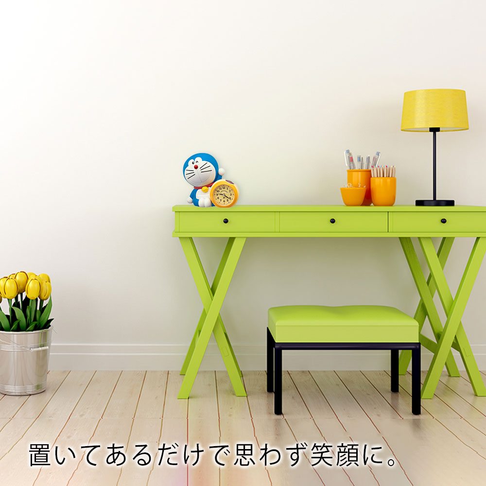 SEIKO セイコー 置時計 目覚まし時計 目ざまし時計 置き時計 かわいい ドラえもん キャラクター アラーム 子供部屋 男の子 引っ越し祝い 引越し祝い 新築祝い 贈り物 プレゼント スイープムーブメント