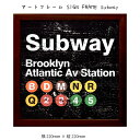 アートフレーム SIGN FRAME subway 壁掛け 絵画 横220mm × 縦220mm 壁飾り 額縁 ポスター フレーム パネル おしゃれ 飾る 記念...
