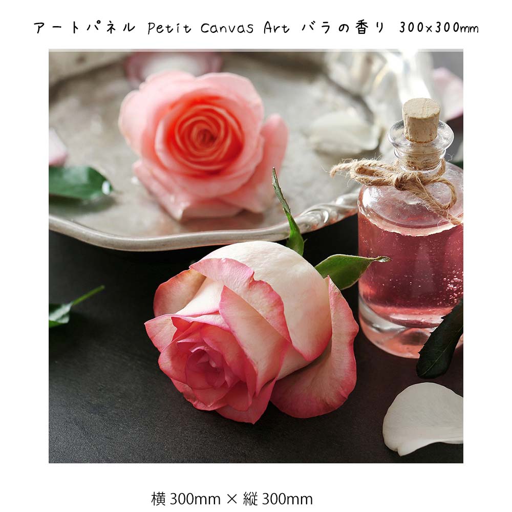 アートパネル Petit Canvas Art バラの香り 壁掛け 絵画 横300mm × 縦300mm 壁飾り 額縁 ポスター フレーム パネル おしゃれ 飾...