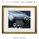 アートフレーム Richard James Studebaker Rain リチャード ジャームス 絵画 絵 壁掛け 壁飾り 写真 アートポスター 白黒 モノクロ モノトーン ゴールド 383×307mm インテリア おしゃれ フレーム付き 額縁 額入り モダン アート 色彩 スタイリッシュ レトロ