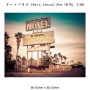 アートパネル Petit Canvas Art MOTEL SIGN キャンバスアート 絵 壁掛け 壁飾り アートポスター 風景画 写真 風景 セピア 500×...