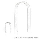 アイアンアーチ Blossom Heart 花 ガーデン DIY アーチ ガーデンアーチ アイアンアーチ アイアン パーゴラ 門 フェンス バラ 薔薇 園芸支柱...