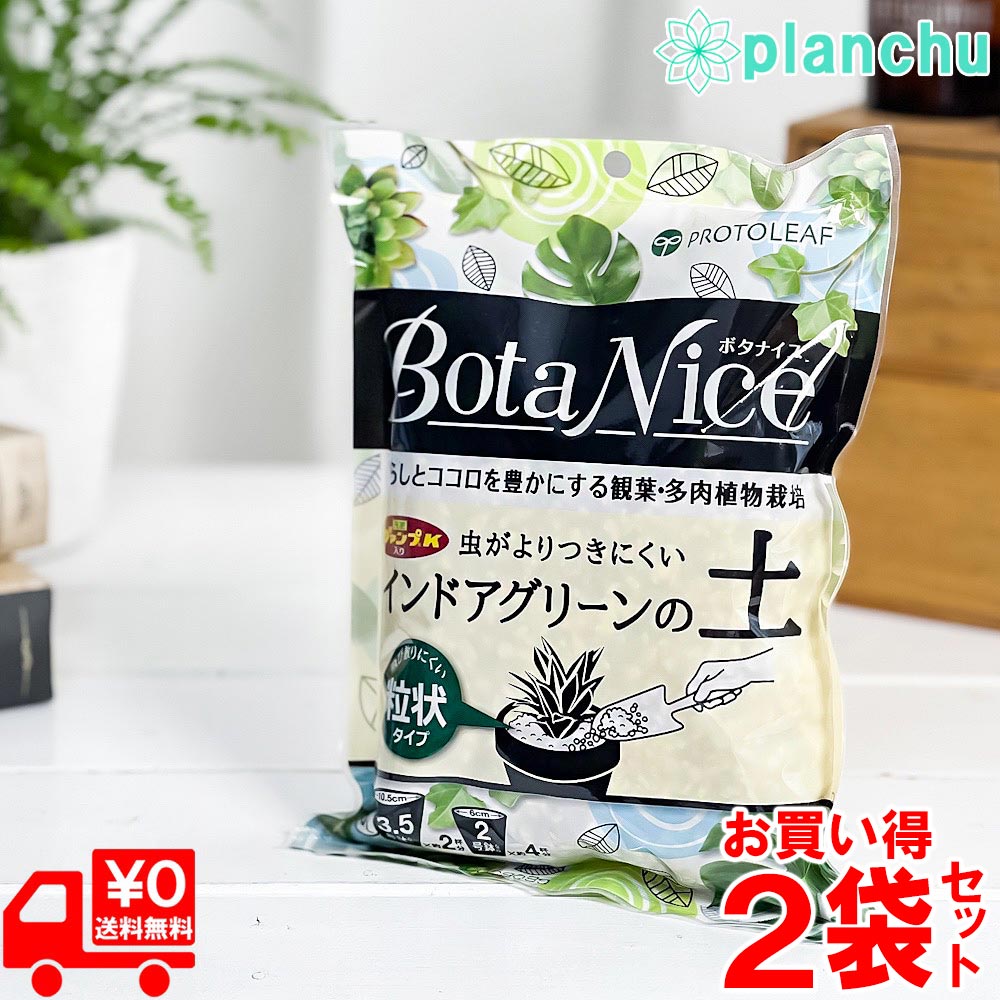 プロトリーフ ボタナイス インドアグリーンの土 0.6L 2袋セット 観葉植物 多肉植物 培養土