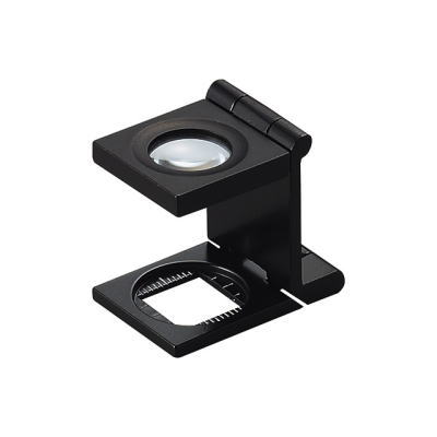 【送料無料メール便】縞見ルーペ リネンテスター 日本製 高倍率 9倍 目盛1mm 1/8インチ ガラスレンズ 携帯 折りたたみ 拡大鏡 虫眼鏡 虫めがね 虫メガネ 糸目 糸数 繊維 プロ 職人 測定 検査 観察 鑑定 弱視 天眼鏡 印刷物 母の日 父の日 敬老の日