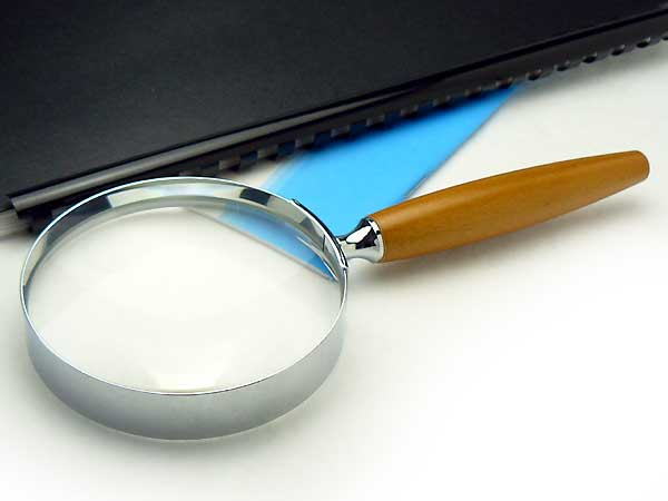 ウッド ルーペ 日本製 2.5倍 M-Lサイズ 90mm 鮮明白ガラスレンズ 木製ハンドル手持ち拡大鏡 おしゃれ ..