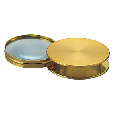 ルーペ 日本製 3倍 65mm ガラスレンズ 24金メッキ 真鍮ボディ おしゃれ 携帯用 拡大鏡 虫眼鏡 虫めがね..