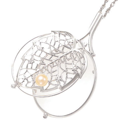 [ラッピング無料]ペンダントルーペ 高倍率3.5倍 おしゃれ ガラスレンズ ネックレス 拡大鏡 虫眼鏡 虫め..