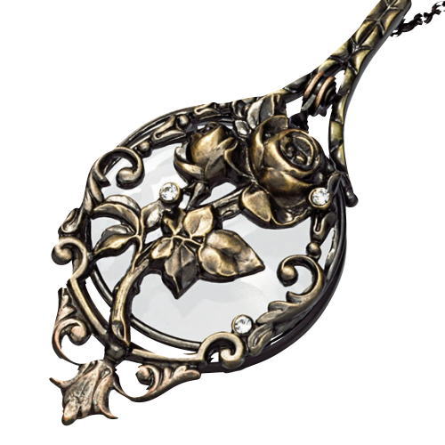 [ラッピング無料]ペンダントルーペ 高倍率3.5倍 おしゃれ ガラスレンズ ネックレス 拡大鏡 虫眼鏡 虫め..