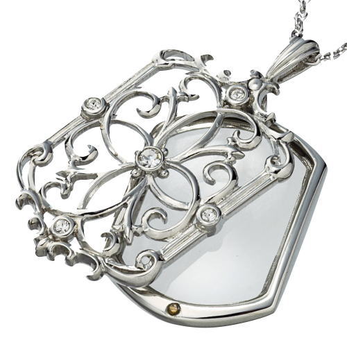 [ラッピング無料]ペンダントルーペ 高倍率3.5倍 おしゃれ ガラスレンズ ネックレス 拡大鏡 虫眼鏡 虫め..