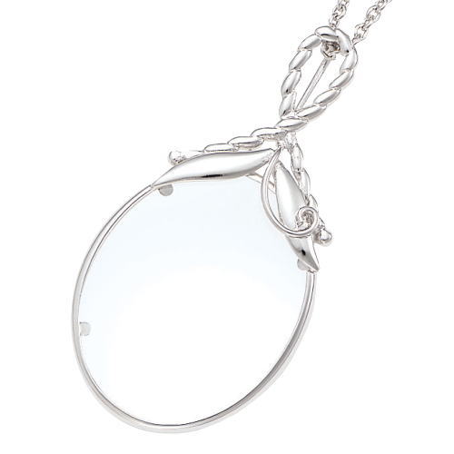 [ラッピング無料]ペンダントルーペ 高倍率3.5倍 おしゃれ ガラスレンズ ネックレス 拡大鏡 虫眼鏡 虫め..