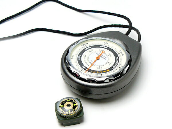 高度計 日本製 方位磁石付 アウトドア 登山 ハイキング オリエンテーリング 高度 気圧 天気傾向 コンパス 方位磁針 方角 アネロイドセンサー方式