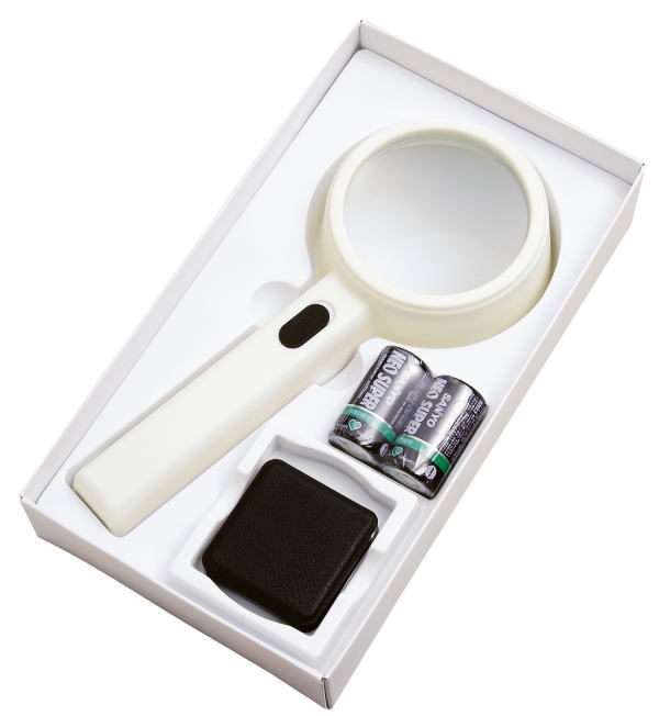 ルーペのギフトセット おしゃれ ライト付き手持ちルーペと携帯用ルーペ 拡大鏡 虫眼鏡 虫めがね 天眼鏡 新聞 読書 辞書 老眼鏡いらずの虫メガネ 母の日 父の日...