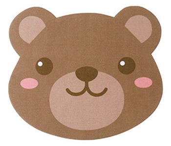 【メール便配送可能】【10枚入り】メガネ拭き レンズクロス 眼鏡拭き かわいい 動物 熊 クマ