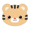 【メール便配送可能】【10枚入り】トラ 虎 デザイン メガネ拭き 10枚入り レンズクロス 眼鏡拭き めがね拭き スマホ タブレットの画面 汚れ拭き かわいい 動物(4)