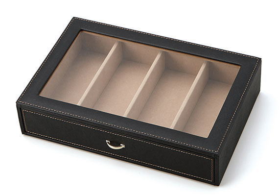 4本用 メガネケース コレクションボックス 老眼鏡 サングラス メガネケーススタッキング 小物入れ 受付..