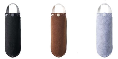 メガネケース サングラスケース 老眼鏡ケース おしゃれ リサイクル素材 ボタン式リボンループでバッグ..