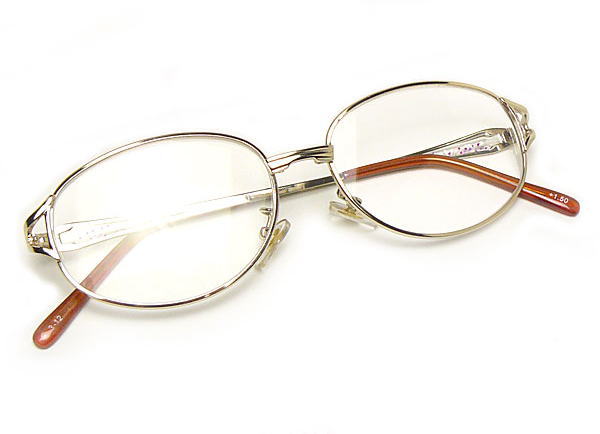老眼鏡 シニアグラス おしゃれ メガネケース付 女性用 シンプル 頑丈 丈夫 フルリム メタル 丸型 オーバル ビジネス オフィス フォーマル 40代 50代 60代 新聞 辭書 読書用メガネ リーディンググラス ゴールド